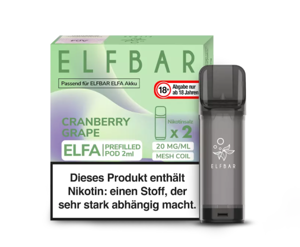 Elfbar - Elfa Pod Cranberry Grape (2 Stück pro Packung)