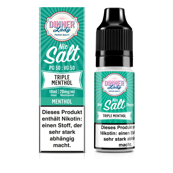 Dinner Lady - Triple Menthol 10ml Nikotinsalz Liquid