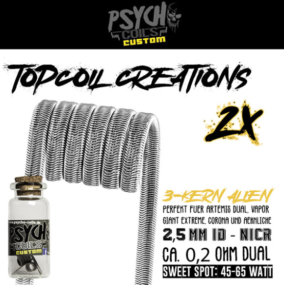 Psycho Coils - Topcoil Creations Alien 0,4ohm