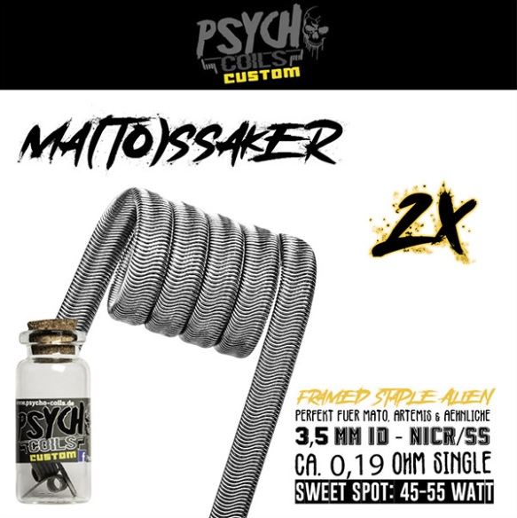 Psycho Coils - Ma(To)ssaker Alien 0,19ohm