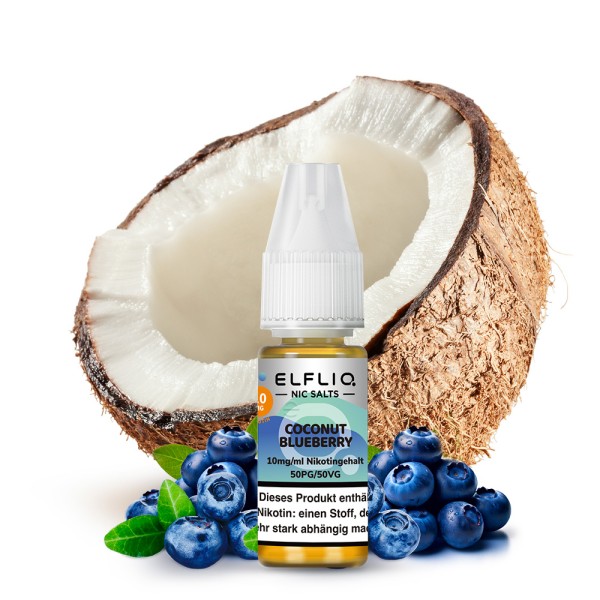 Elfbar - Elfliq Coconut Blueberry Nikotinsalzliquid 10ml