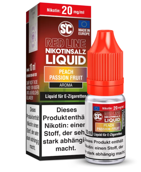 SC - Red Line - Peach Passion Fruit - Nikotinsalz Liquid