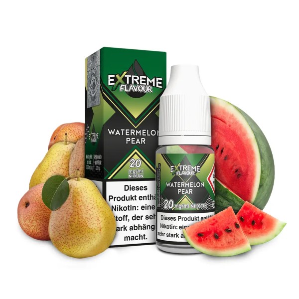 Extreme Flavour - Watermelon Pear - Overdosed Liquid 10ml Hybrid Nicsalt