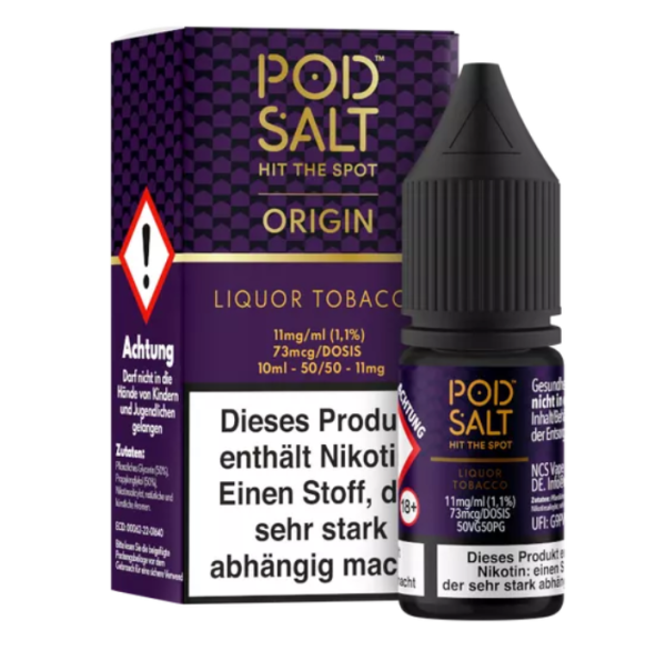 Pod Salt - Liquor Tobacco 10ml Nikotinsalz Liquid