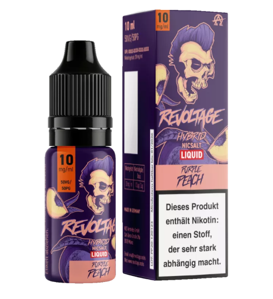Revoltage - Purple Peach 10ml Hybrid Nikotinsalz Liquid