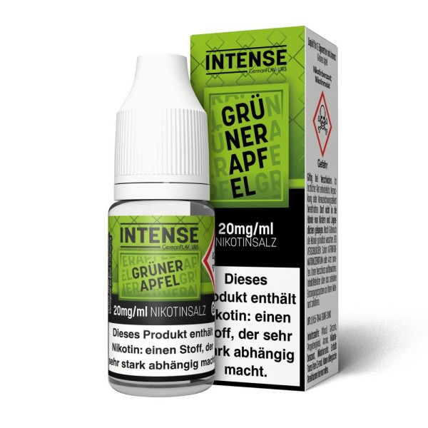 Intense - Grüner Apfel Nikotinsalz e-Liquid 10ml