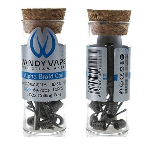 Vandy Vape - Prebuilt Ni80 Alpha Braid Coil 0,3 Ohm P16