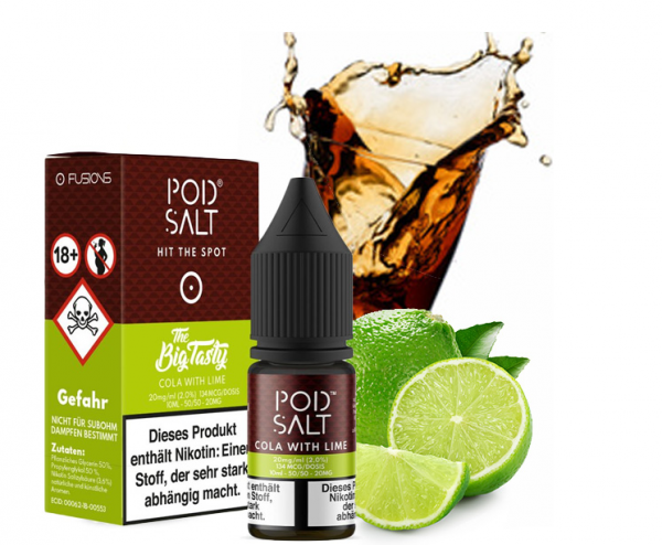 Pod Salt Fusion - Cola with Lime 10ml Nikotinsalz Liquid