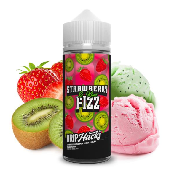 Drip Hacks - Strawberry & Kiwi Fizz - 10ml Aroma Longfill
