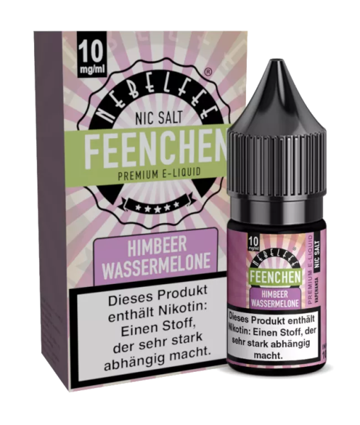 Nebelfee - Feenchen - Himbeer Wassermelone - Nikotinsalz Liquid