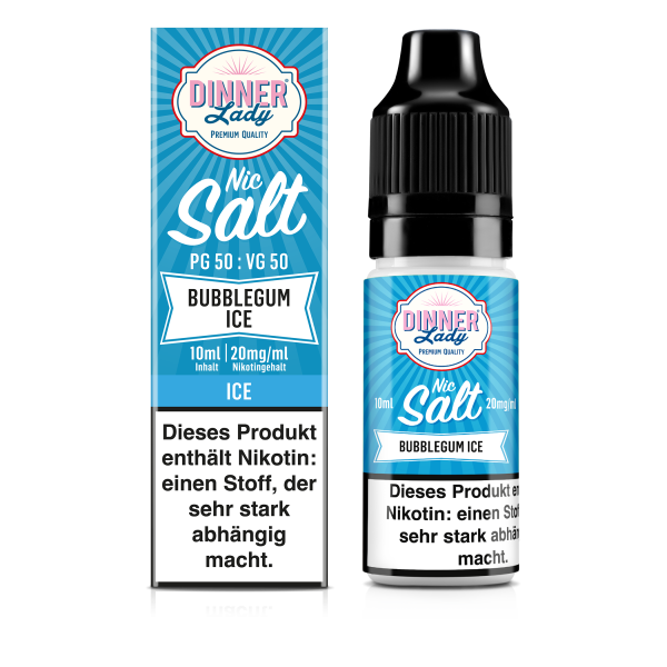 Dinner Lady - Bubble Gum Ice 10ml Nikotinsalz Liquid