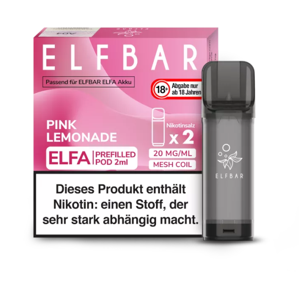 Elfbar - Elfa Pod Pink Lemonade (2 Stück pro Packung)