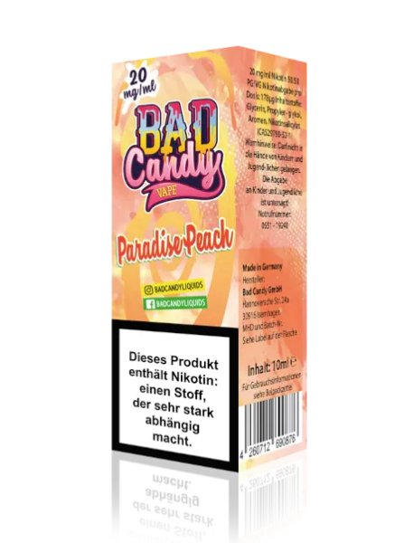 Bad Candy Liquids - Paradise Peach - Nikotinsalz Liquid