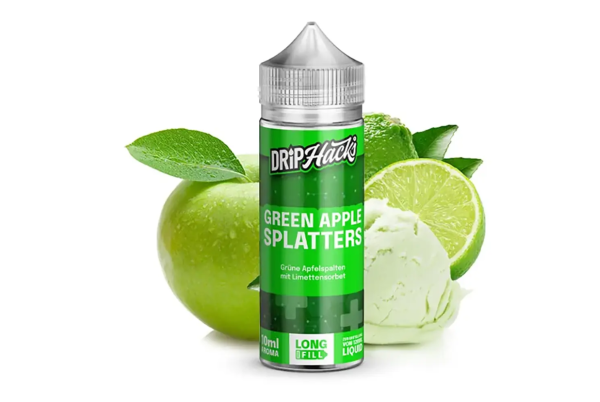Drip Hacks - Green Apple Splatters - 10ml Aroma Longfill