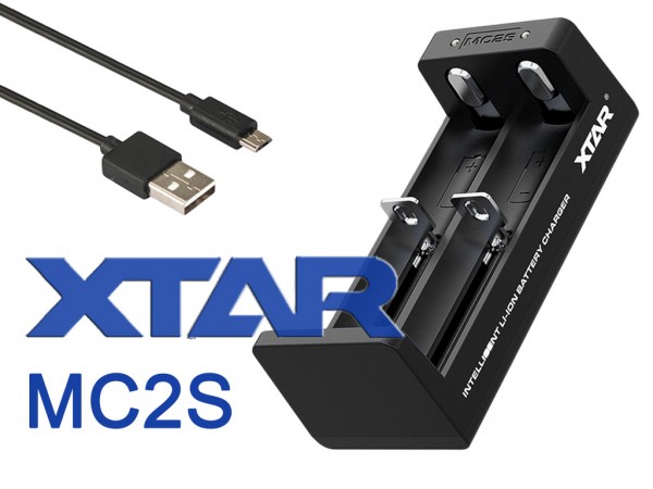 Xtar - MC2S 2 Schacht USB Ladegerät für Li-Ion Akkus
