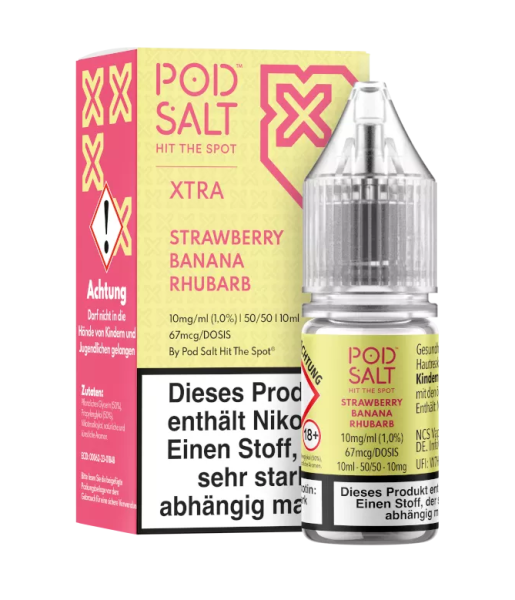 Pod Salt X - Strawberry Banana Rhubarb Nikotinsalz Liquid 10ml