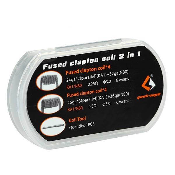 Geekvape - 8x Fused Clapton Coil 2 in 1 F201