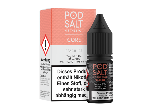 Pod Salt - Core - Peach Ice 10ml Nikotinsalz Liquid