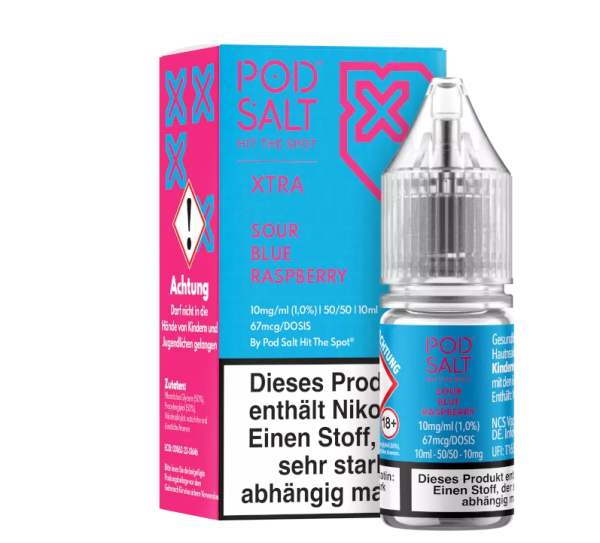 Pod Salt X - Sour Blue Raspberry Nikotinsalz Liquid 10ml