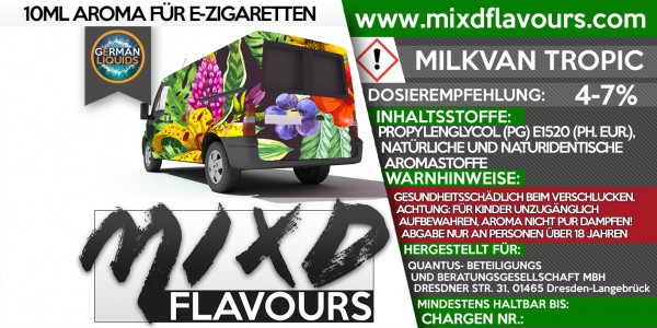 MIXD Flavours - Milkvan Tropic 10ml Aroma ( MHD 2/19 )