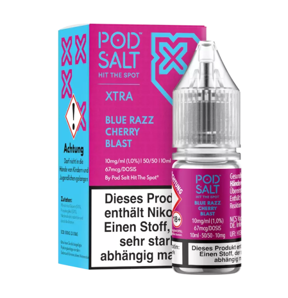 Pod Salt X - Blue Razz Cherry Blast Nikotinsalz Liquid 10ml