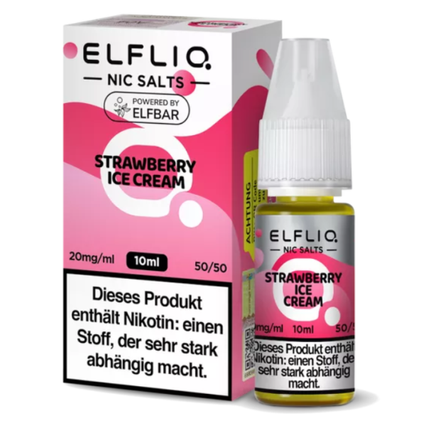 Elfbar - Elfliq Strawberry Ice Cream Nikotinsalzliquid 10ml