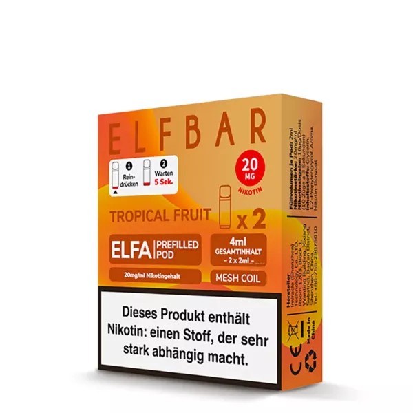 Elfbar - Elfa Pod Tropical Fruit (2 Stück pro Packung)