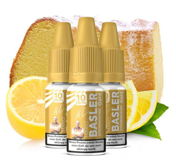 Mario Basler - Gold Zitronenkuchen 3x10ml Nikotinsalz