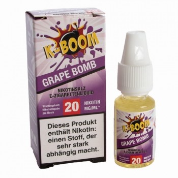 K-Boom - Grape Bomb 10ml 20mg Nikotinsalzliquid