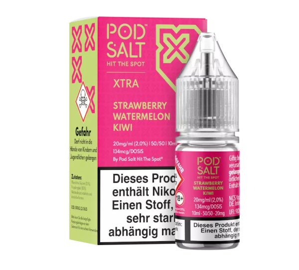 Pod Salt X - Strawberry Watermelon Kiwi Nikotinsalz Liquid 10ml