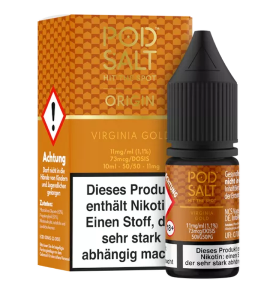 Pod Salt - Virginia Gold 10ml Nikotinsalz Liquid