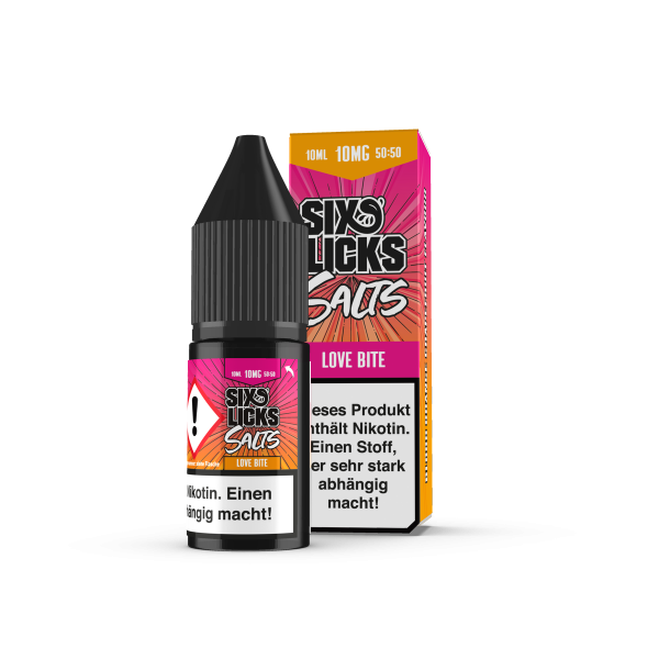 Six Licks - Love Bite 10ml Nikotinsalz Liquid