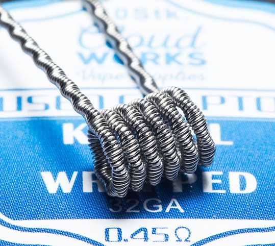 10 x CLOUDWORKS Fused Clapton Coil Kanthal 0.45 Ohm (2* 0.32 mm + 0.2 mm)