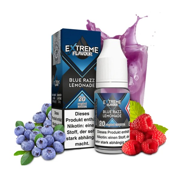Extreme Flavour - Blue Razz Lemonade - Overdosed Liquid 10ml Hybrid Nicsalt