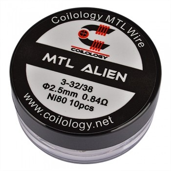 Coilology - MTL Alien 0,84Ohm NI80 (10Stk./VE)