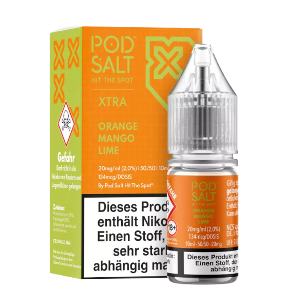 Pod Salt X - Orange Mango Lime Nikotinsalz Liquid 10ml