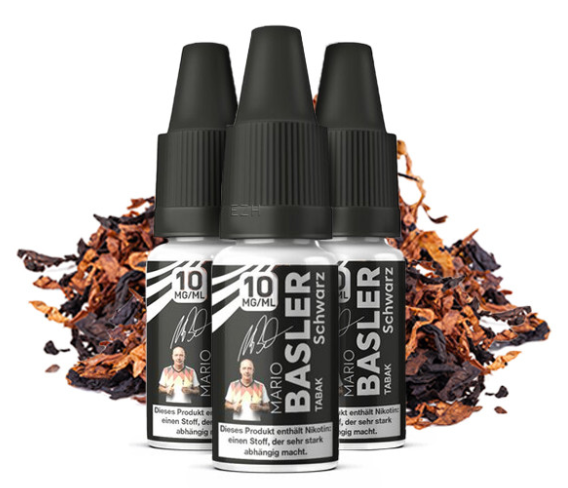 Mario Basler - Schwarz Tabak 3x10ml Nikotinsalz Liquid