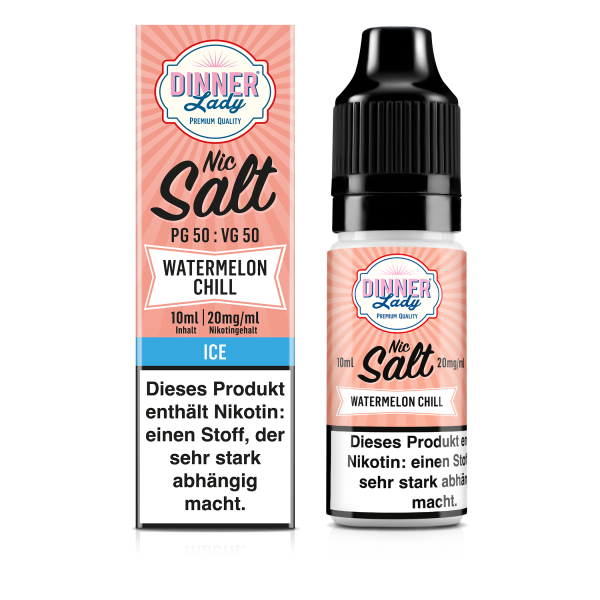 Dinner Lady - Watermelon Ice 10ml Nikotinsalz Liquid