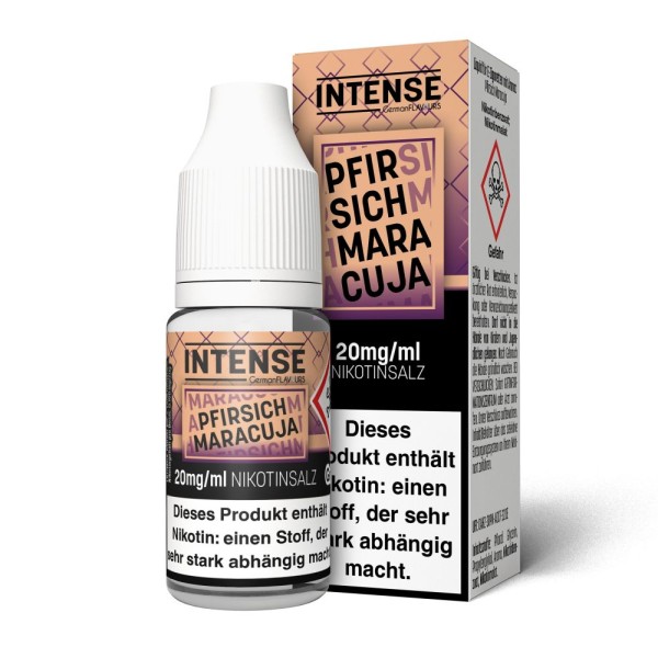 Intense - Pfirsich Maracuja Nikotinsalz e-Liquid 10ml