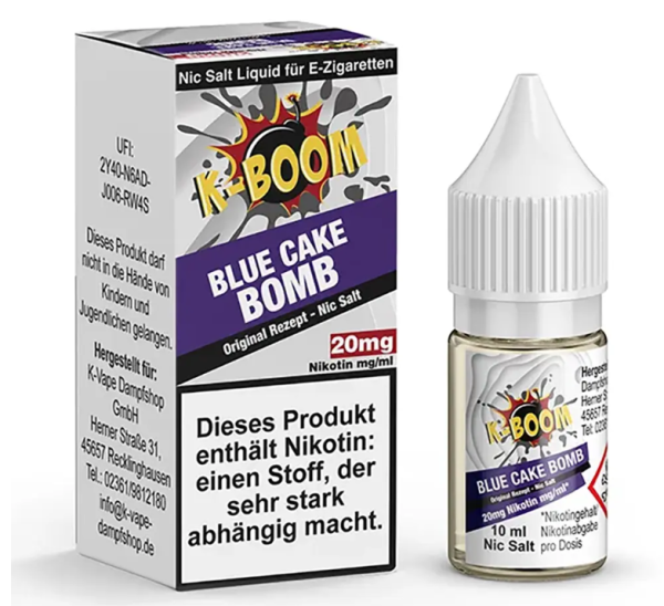 K-Boom - Blue Cake Bomb 10ml 20mg Nikotinsalzliquid