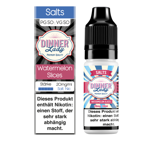 Dinner Lady - Watermelon Slices 10ml Nikotinsalz Liquid