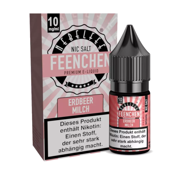 Nebelfee - Feenchen - Erdbeerrmilch - Nikotinsalz Liquid
