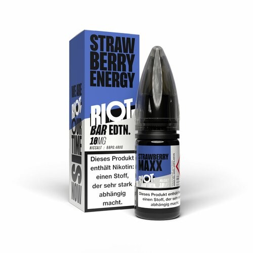 Riot Squad - Bar Edition - Strawberry MAXX Energy 10ml Nikotinsalz