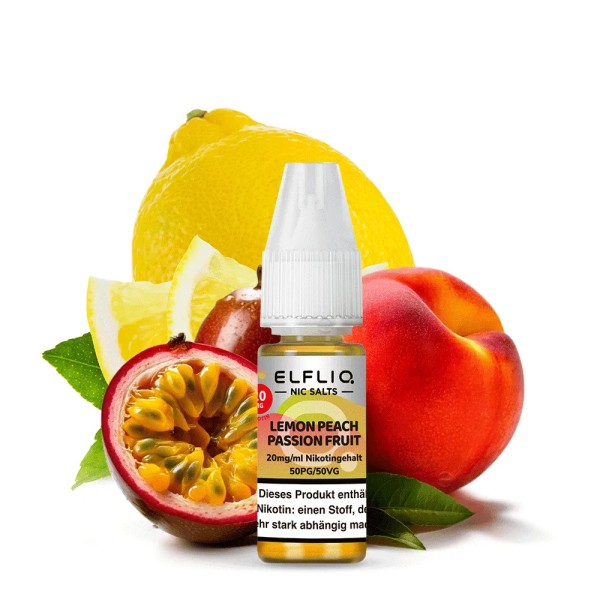 Elfbar - Elfliq Lemon Peach Passion Fruit Nikotinsalzliquid 10ml