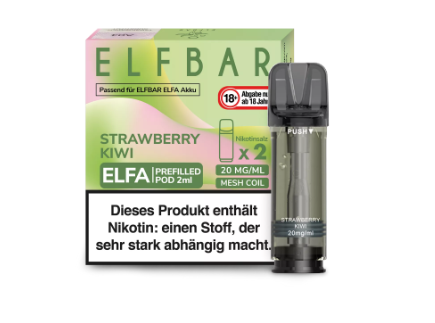 Elfbar - Elfa Pod Strawberry Kiwi (2 Stück pro Packung)