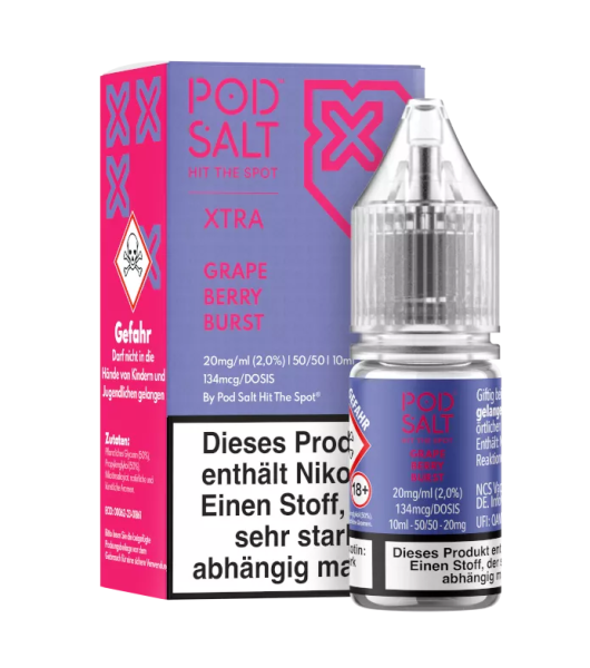 Pod Salt X - Grape Berry Burst Nikotinsalz Liquid 10ml