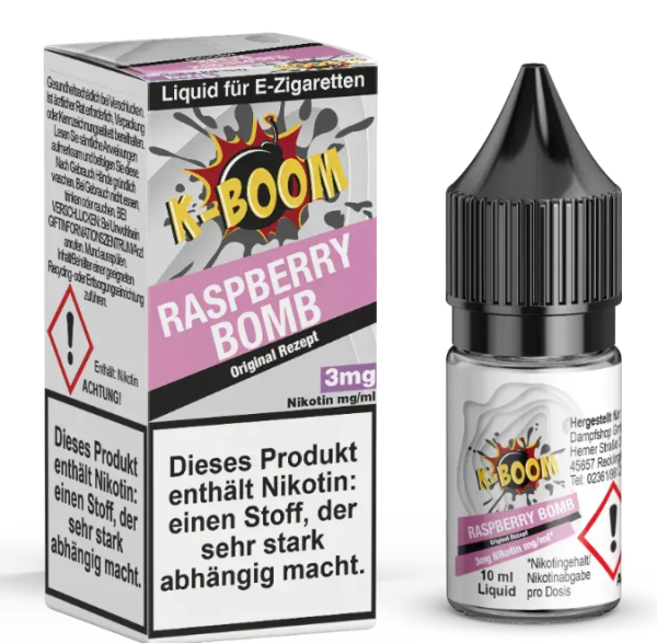 K-Boom - Raspberry Bomb 10ml Liquid