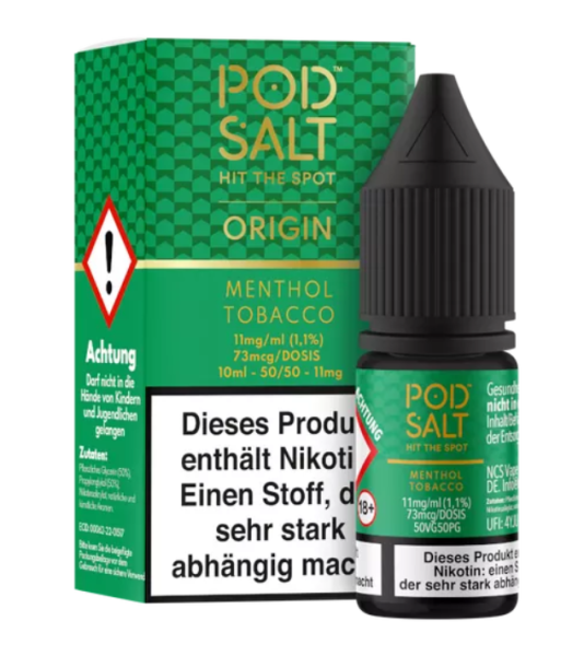 Pod Salt - Menthol Tobacco 10ml Nikotinsalz Liquid