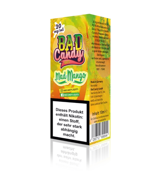 Bad Candy Liquids - Mad Mango - Nikotinsalz Liquid