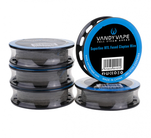 Vandy Vape 3 Meter Ni80 Superfine MTL Clapton 30ga/38ga Wickeldraht